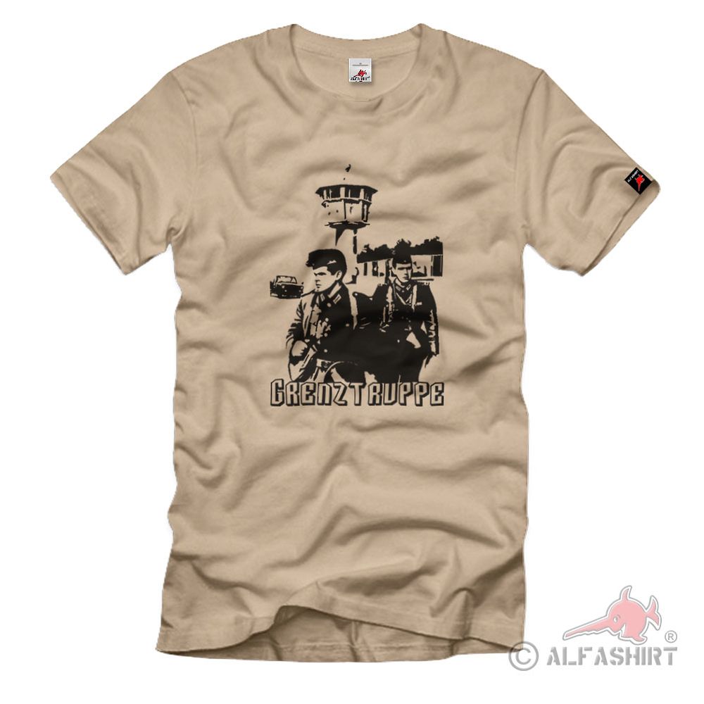 DDR Grenztruppe NVA Militär Mauerfall Patrouille Besatzungszone T Shirt #880