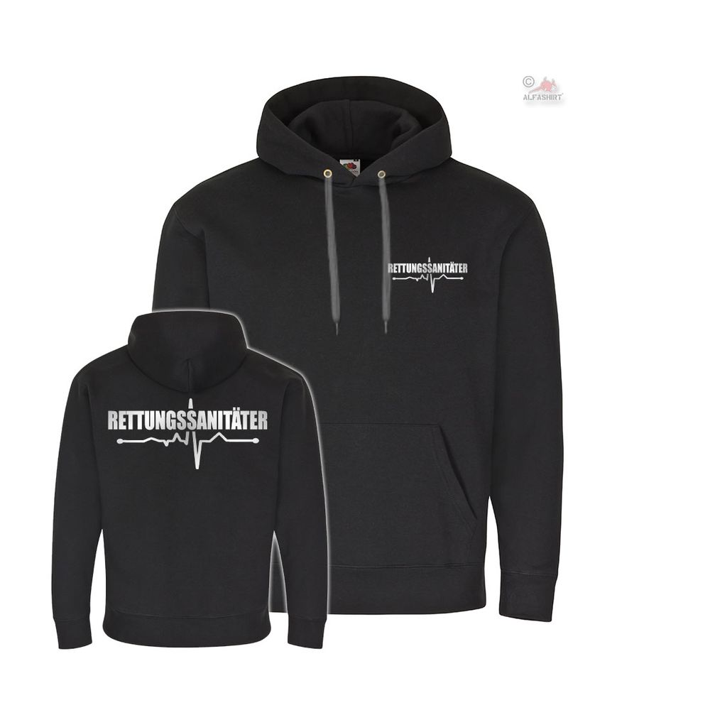 Paramedic Rescue Sani Emergency Fire Brigade Deployment Rescuer Hoodie # 38663