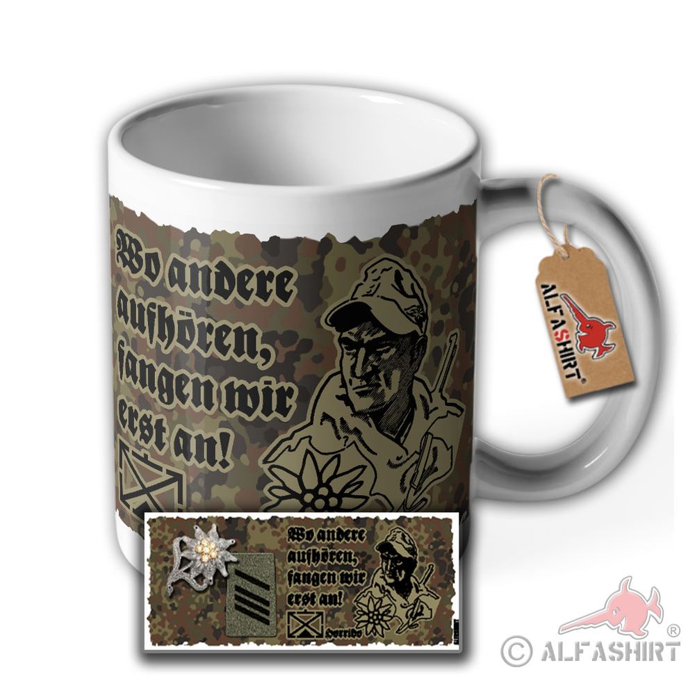 Mug Mountain Infantry Staff Corporal - Where others stop, we begin #43494