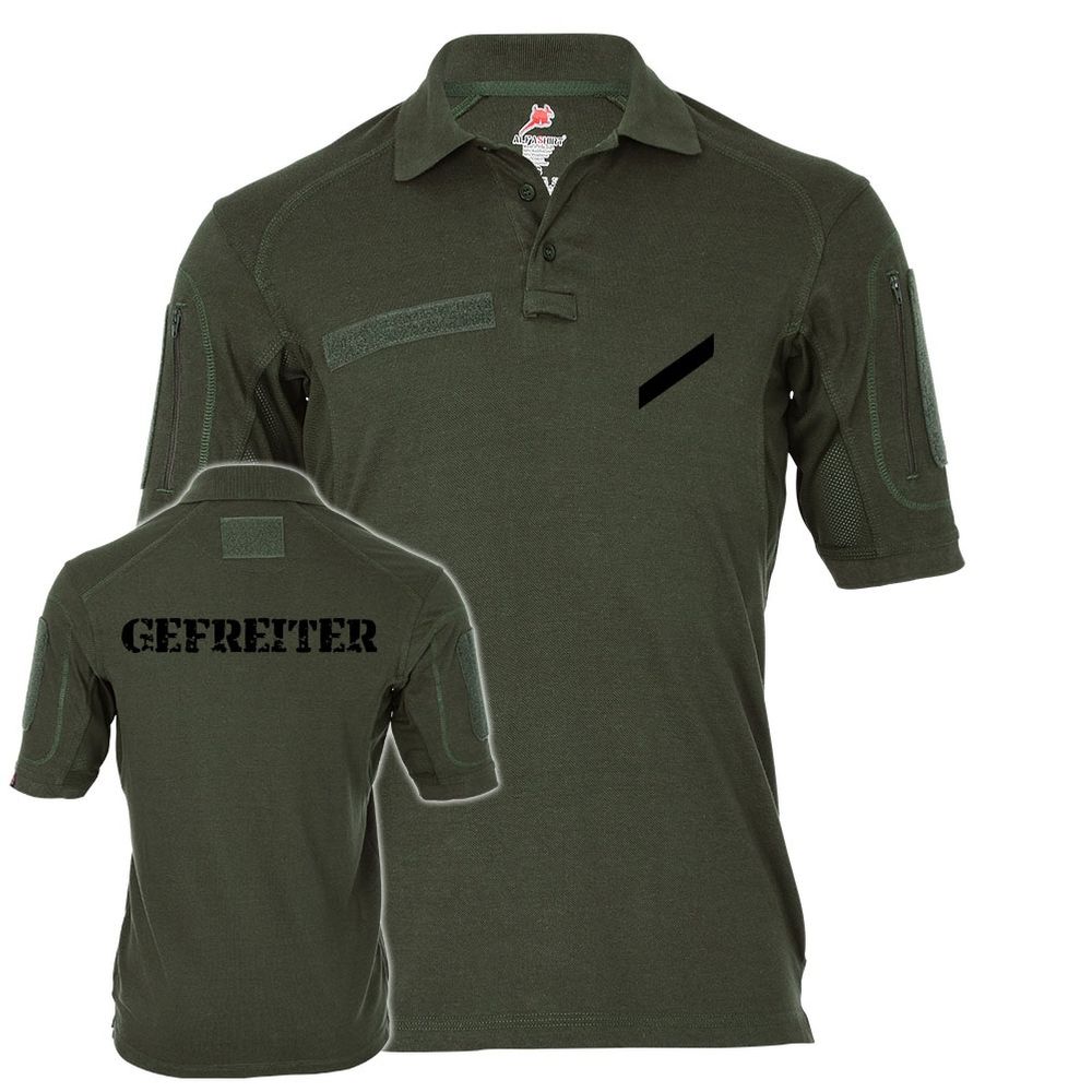 Tactical polo shirt Alfa - Gefr Gef G Rank BW Badge Soldier # 19205 Tactical polo shirt Alfa - Gefr Gef G Rank BW Badge Soldier # 19205