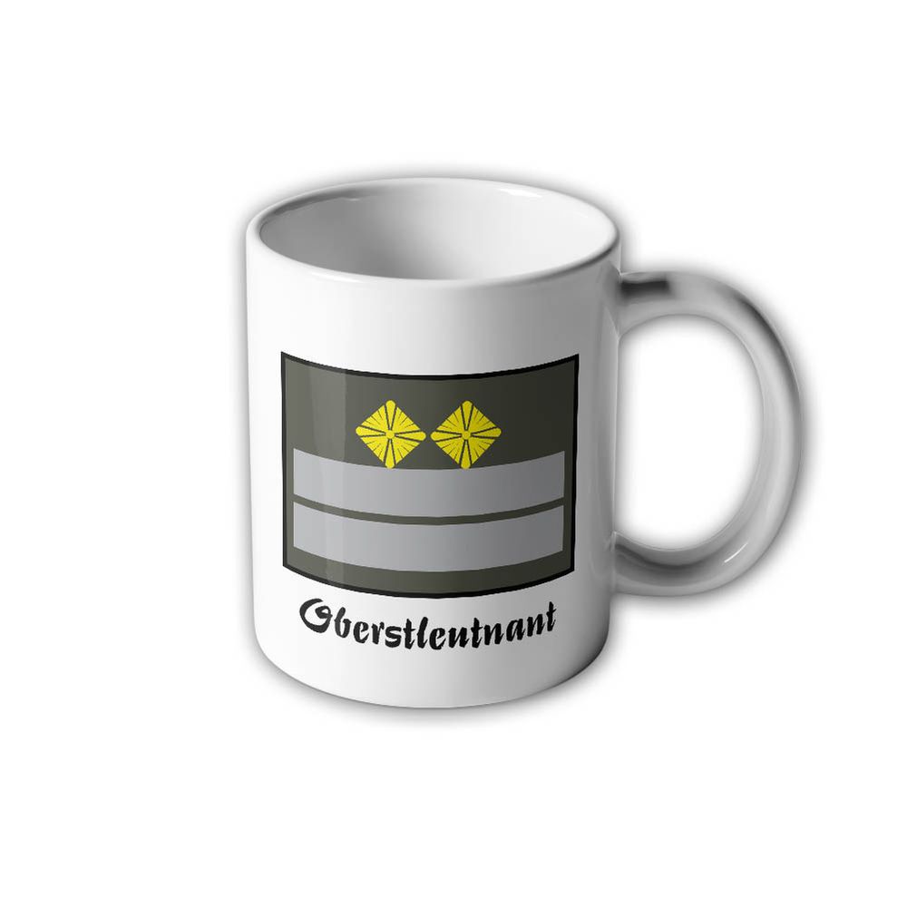 NVA UTV Oberstleutnant Tasse Abzeichen Rang Dienstgrad Ostdeutschland  #30517