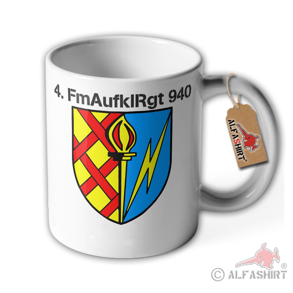 Tasse 4 FmAufklRgt 940 Bundeswehr Fernmeldeaufklärer Regiment Daun CIR #36932