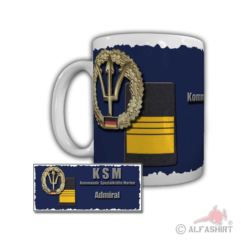 Tasse KSM Admiral Marine Segelschulschiff Gorch Fock Bundeswehr #29295