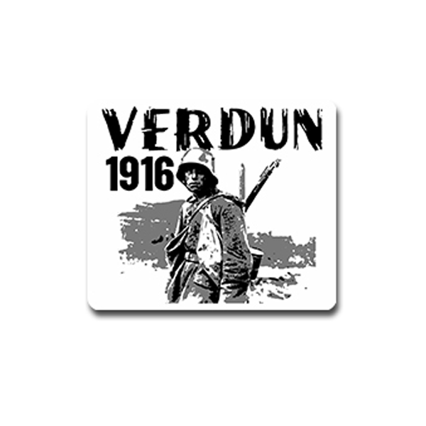 VERDUN 1916 Sticker Sticker French City World War II Battle 8x7cm # A4216