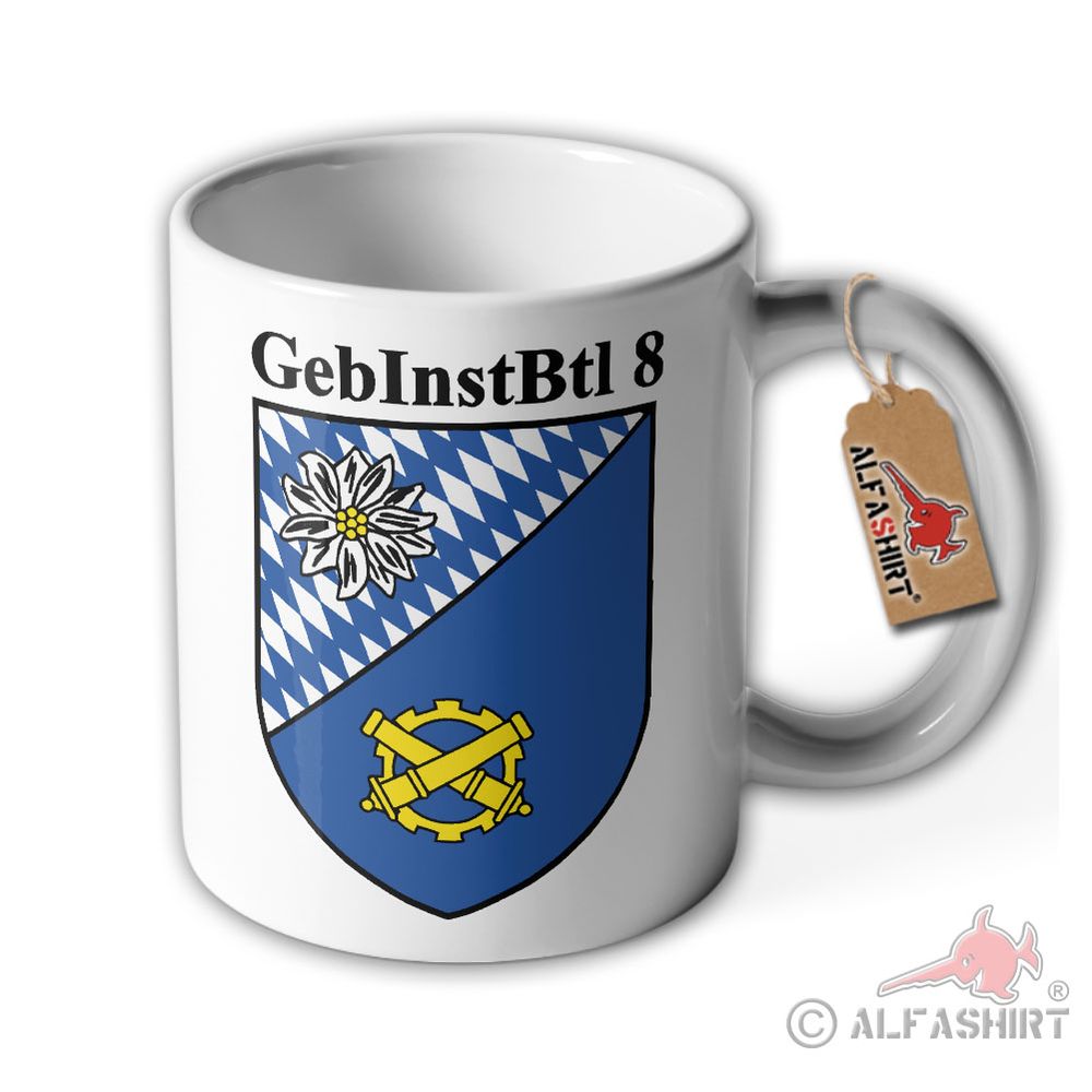 Tasse GebInstBtl8 Gebirgsinstandsetzungsbataillon 8 Heer Bundeswehr #38455