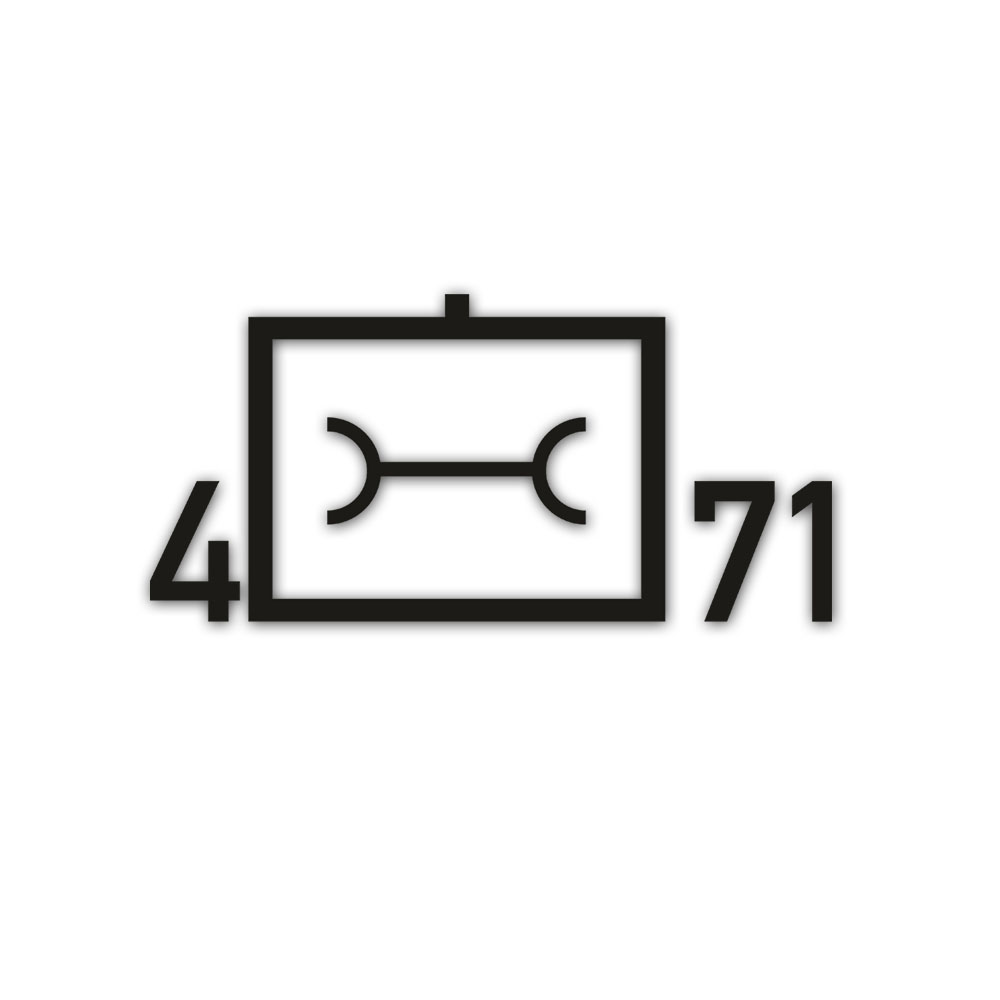 Tactical sign 4 company repair battalion 71 16 x 8 cm # A5616