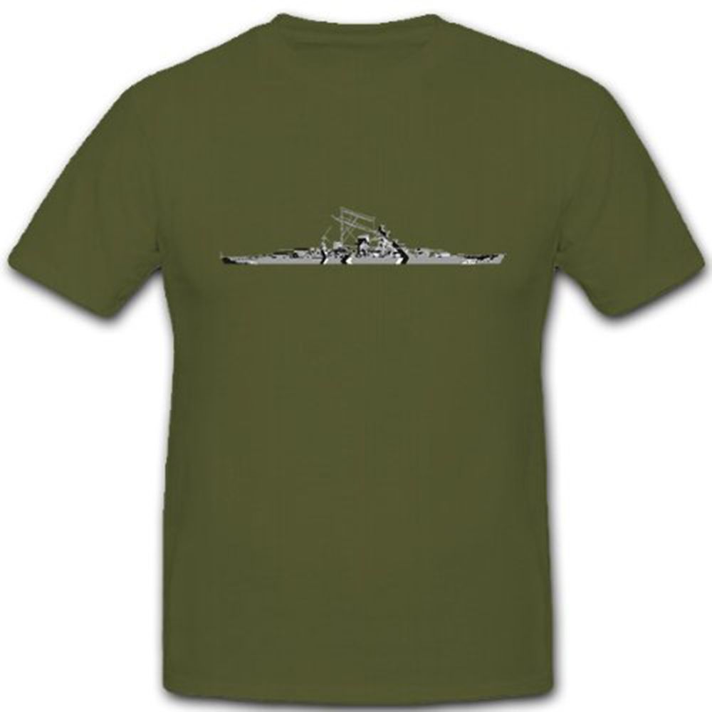 Battleship Bismarck Navy Ship Boat - T Shirt # 10435