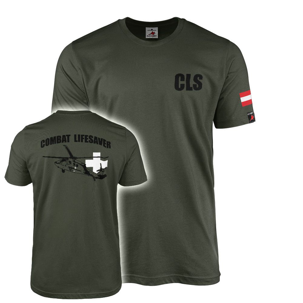 Combat Lifesaver Austria CLS Bundesheer Österreich Medic - T Shirt #18589