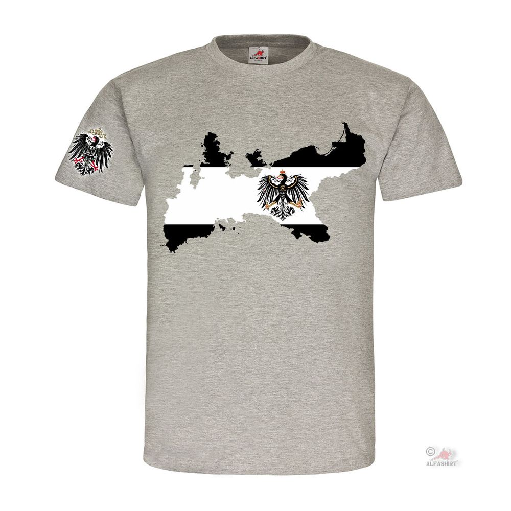 Preußen Preußenadler Landkarte Old Germany Friedrich der Große T Shirt #18407