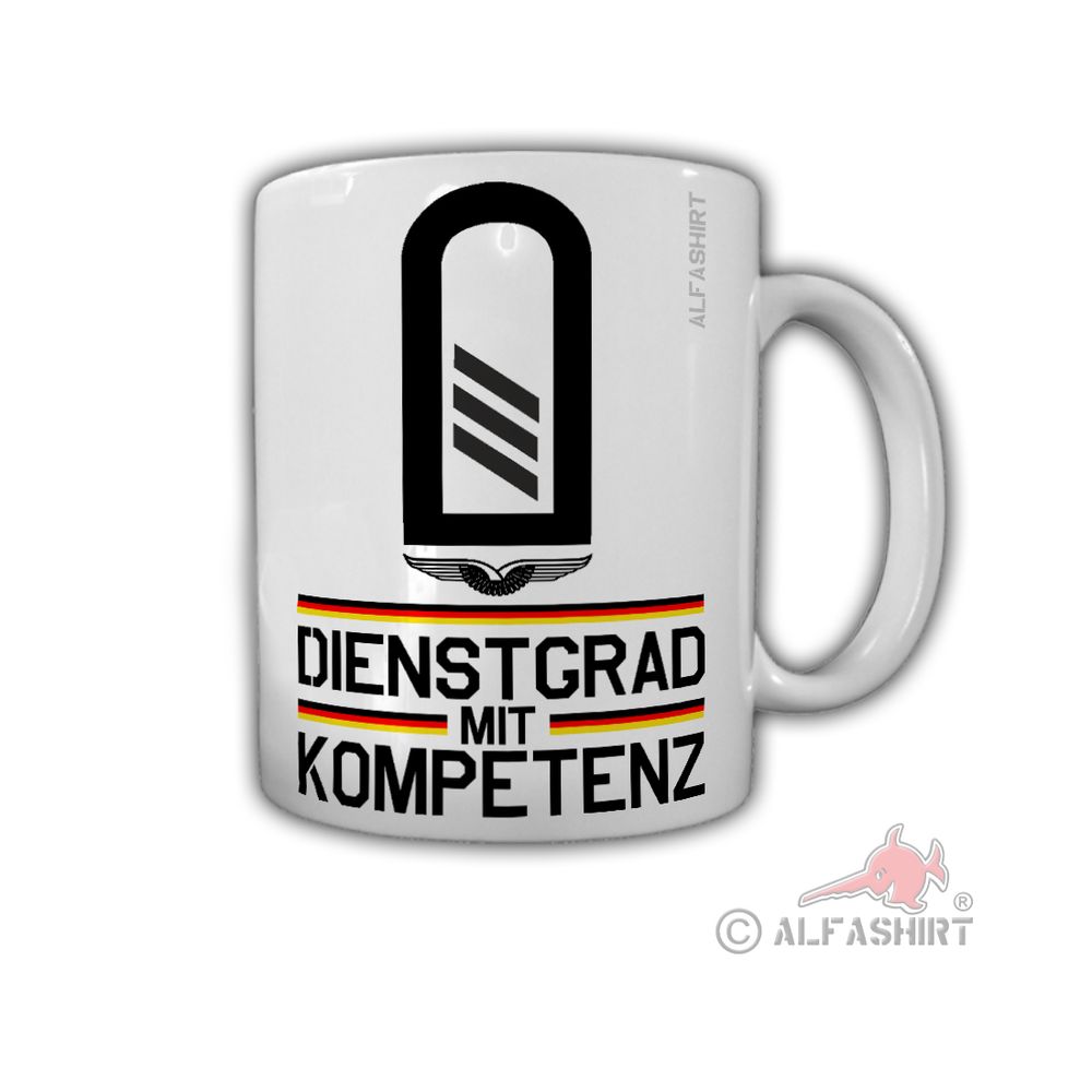 Luftwaffe Obergefreiter OGefr Militär Rangabzeichen Kaffee Tasse #27899