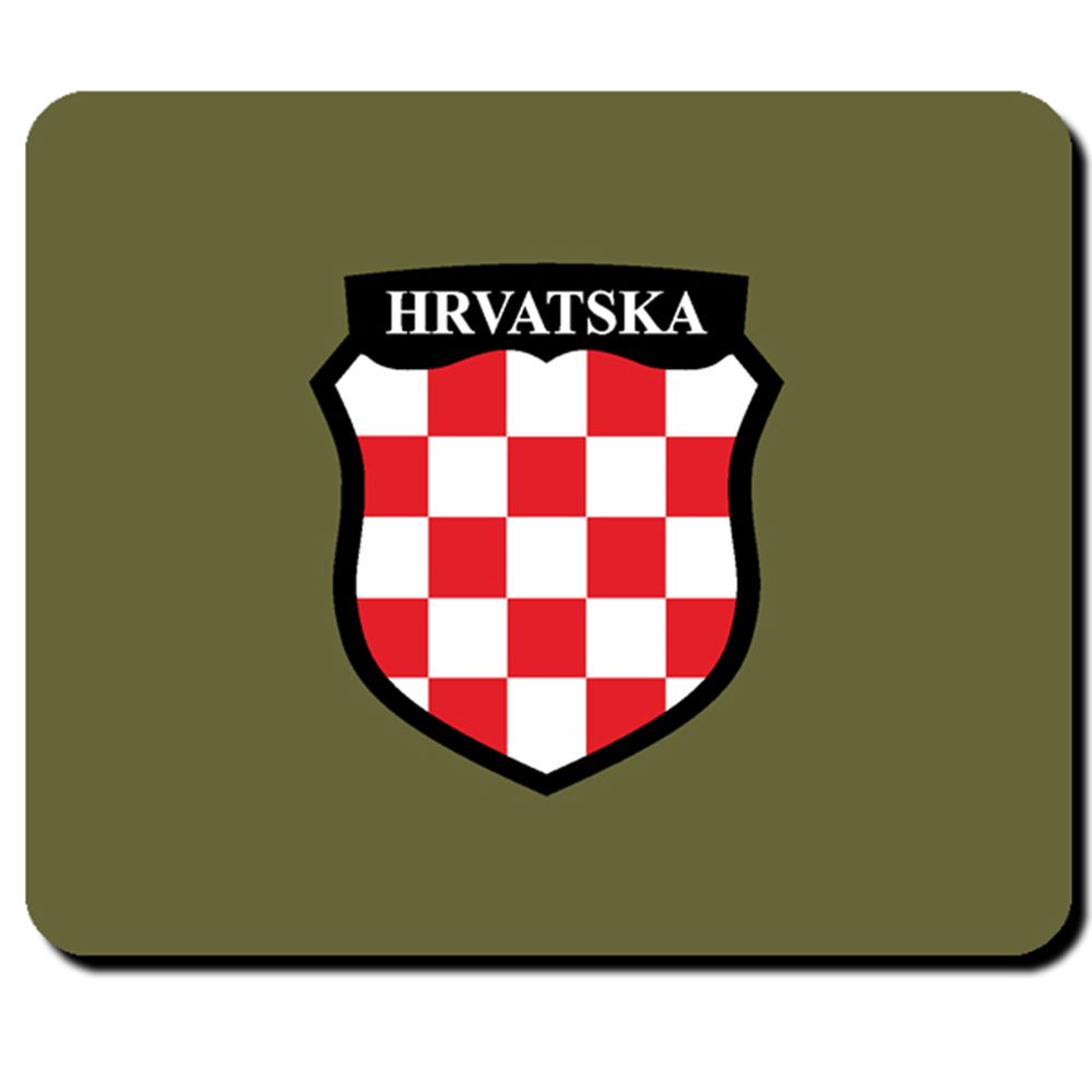 Kroation HRVATSKA Wappen Fahne Flagge Abzeichen Mauspad #5219