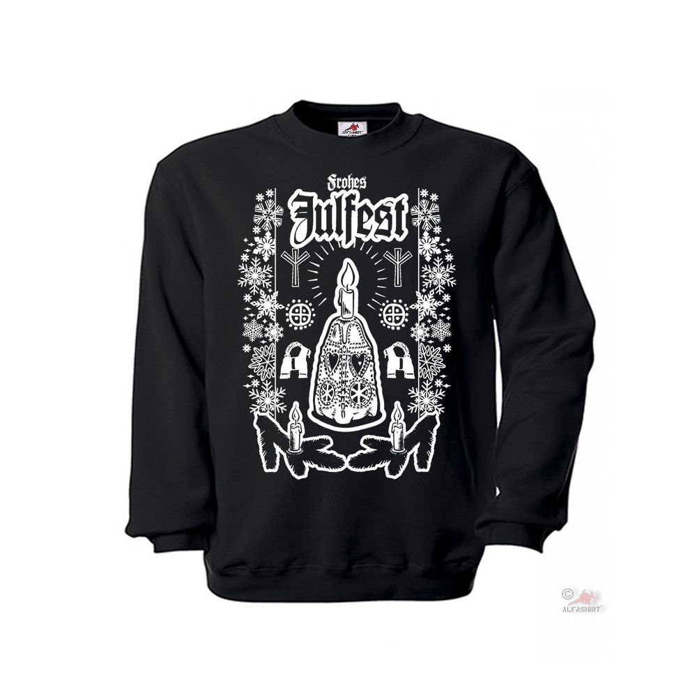 Sweater Happy Yule Christmas Germanic Viking Tradition Julbock #43418