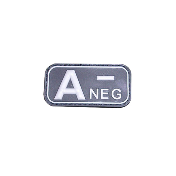 Blutgruppe A- NEG Blut Positiv Armee Einsatz Erkennung Patch 5x2,5cm #16269