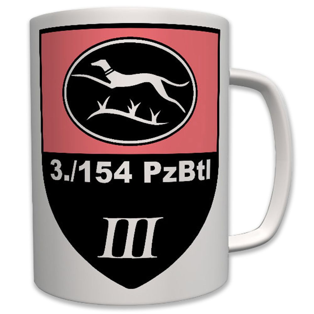 3 154 Pzbtl 3 Zug Bundeswehr Westerburg Wäller Kaserne Dritte - Tasse #7385