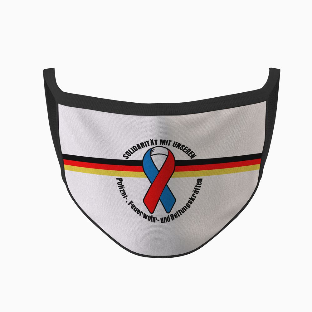 Maske Polizei Feuerwehr Rettungskräfte Nase Deutschland Solidarität #34666