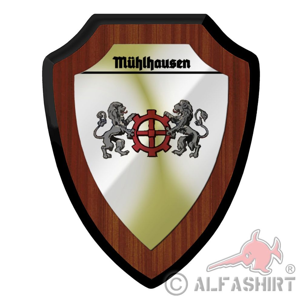 Wappenschild Mühlhausen Mulhouse Elsass Arrondissement Trinationale #42046
