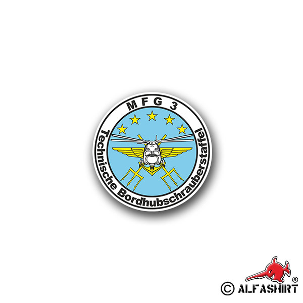 Sticker MFG 3 Technical helicopter helicopter squadron 7x7cm A1177
