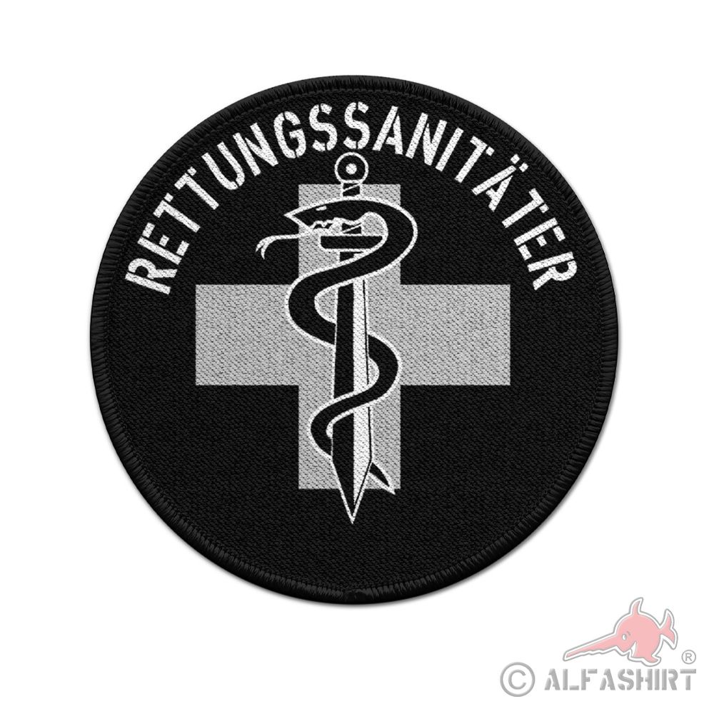 Patch Rettungssanitäter Aufnäher Klett Sanitäter Polizei Bundeswehr BW#39992