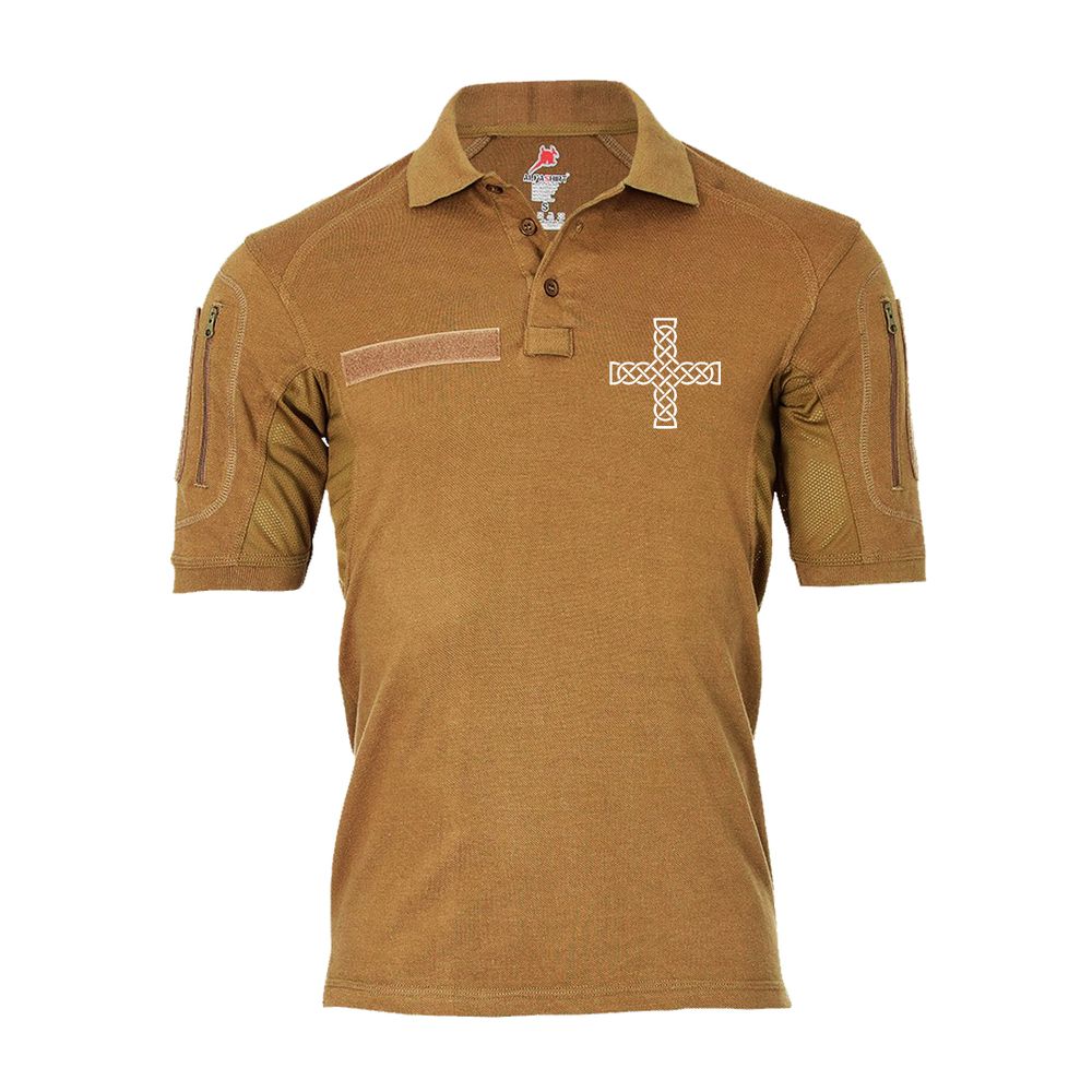 Tactical Poloshirt Alfa Keltisches Keltenkreuz Hoch irisches #19370