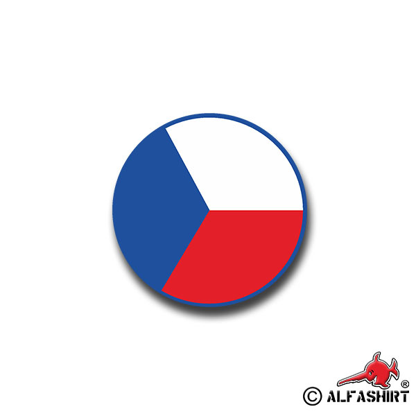 Aufkleber/Sticker Tschechien Prag Fahne Flugzeugkorkade Roundel 7x7cm A1355