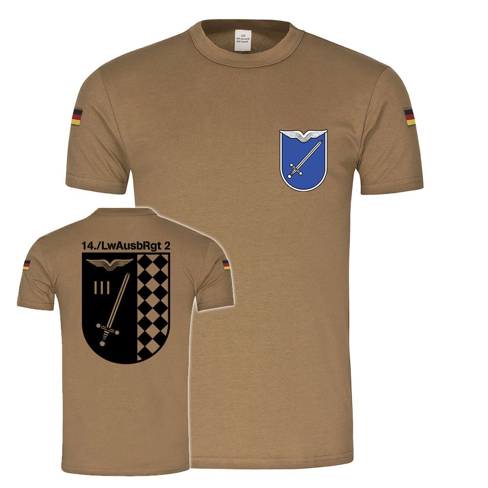 BW Tropen 14 Luftwaffenausbildungsregiment 2 Budel original Tropenshirt #25219