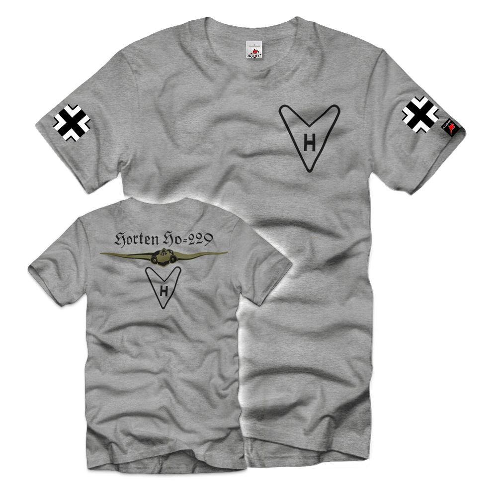 Horten Nurflügler Ho229 Flugzeug Deutschland Geheim Logo H IX Jet T Shirt #34260