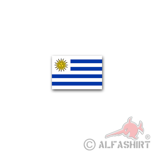 Aufkleber/Sticker Uruguay Flagge República Oriental del Uruguay 11x7cm A3036