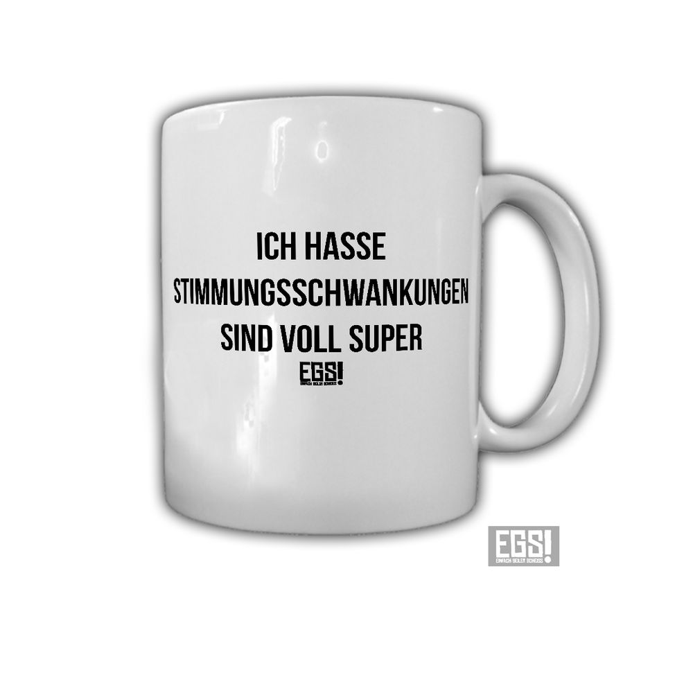 Stimmungsschwankungen Zwiespalt Humor Fun Spaß Super Frau Hormone Tasse #29116