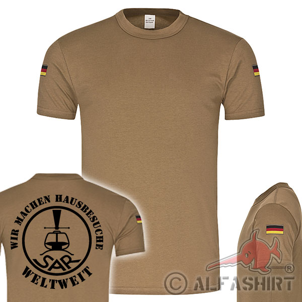SAR Home Visits Worldwide Search and Rescue Rettungsflieger BW Tropenshirt # 17680