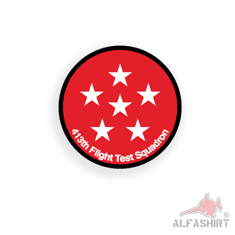 Sticker 413th Flight Test Squadron FLTS 96th Wing Flight 7x7cm A2513