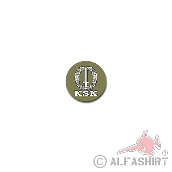 KSK with body on the back Sticker Sticker Kommando 7x7cm # A3951