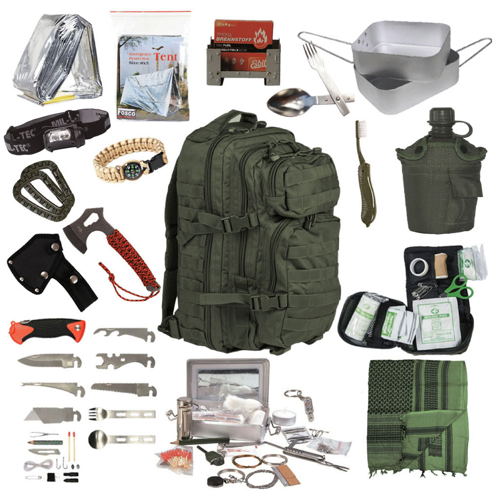 72h EscapeBackpack Prepper Backpack Crisis Emergency Survival #18934
