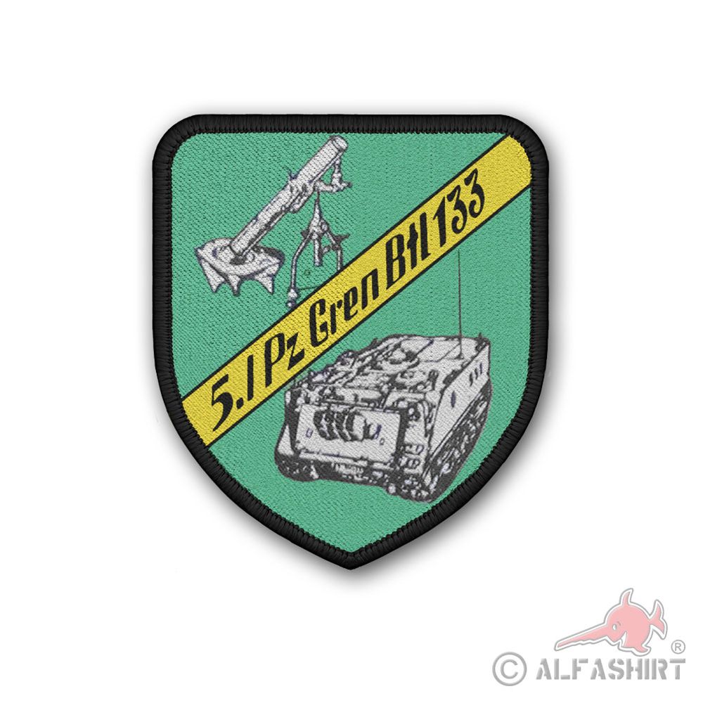 Patch 75x65 5 PzGrenBtl 133 Panzergrenadier Battalion Company Bundeswehr #39216