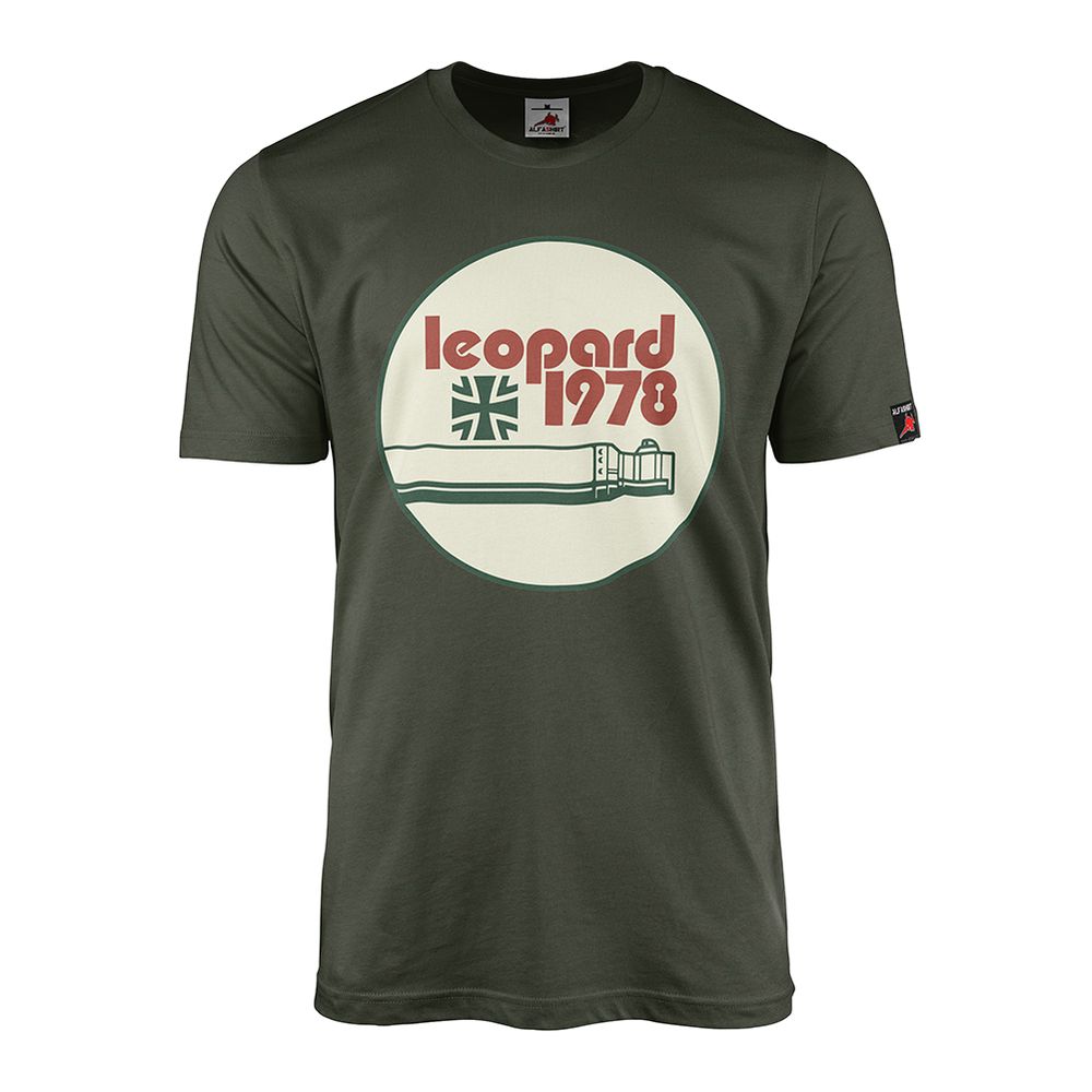 Leopard 2 1978 Wood Logo Festival Vintage Bundeswehr Panzer T-Shirt#45848