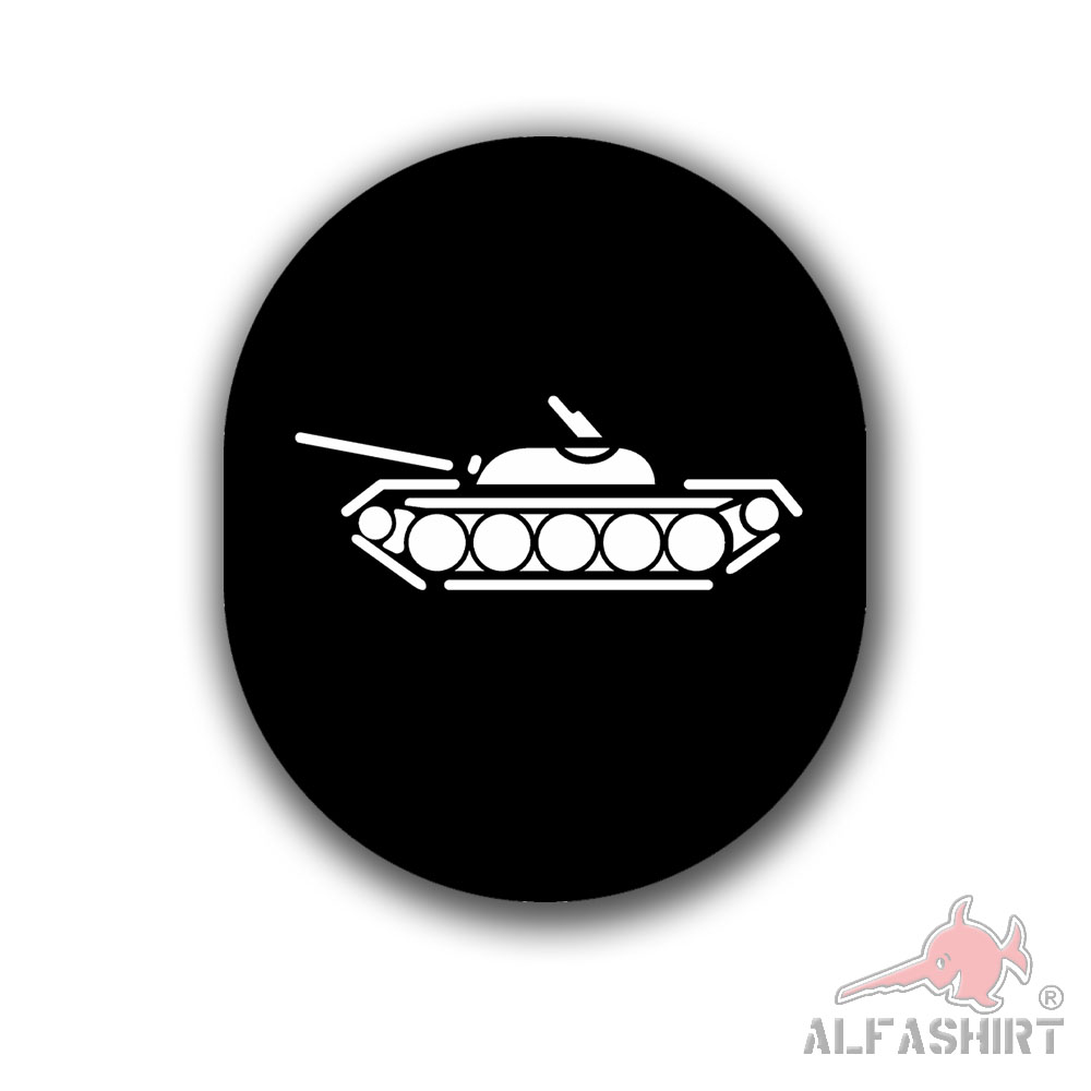 Sticker NVA service career badge 18x15cm Panzer Division T55 #A6318