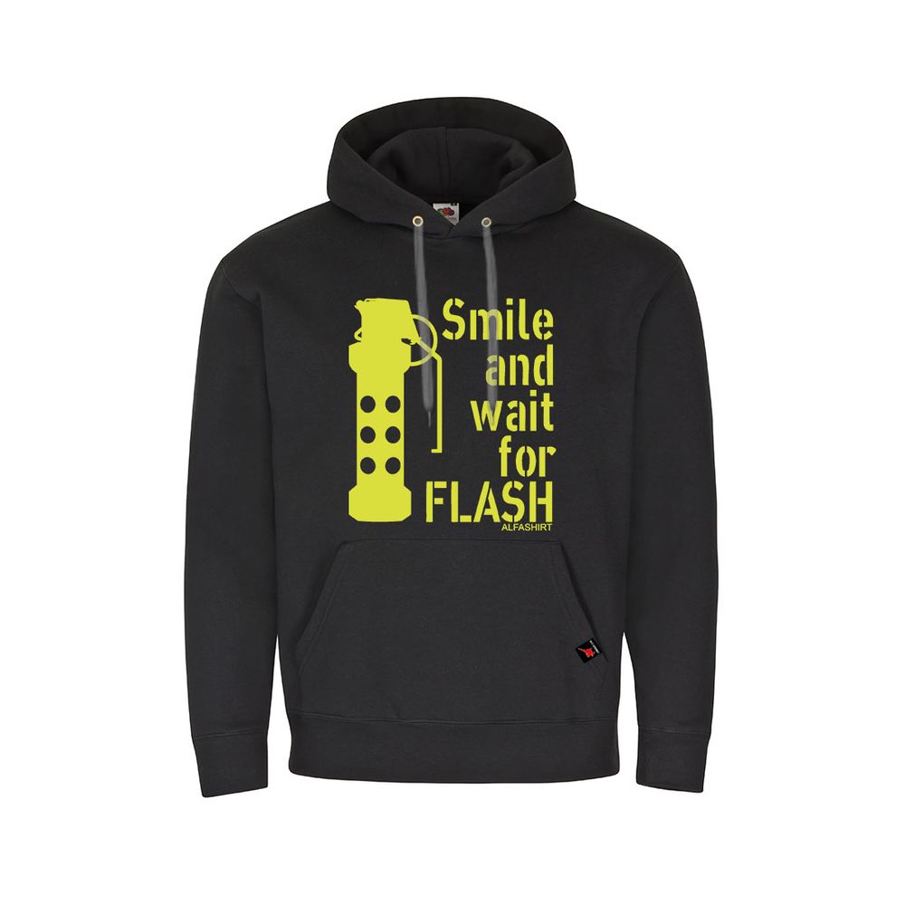 Hoodie Smile and wait for flash Flashbang M84 Grenade Airsoft #32603