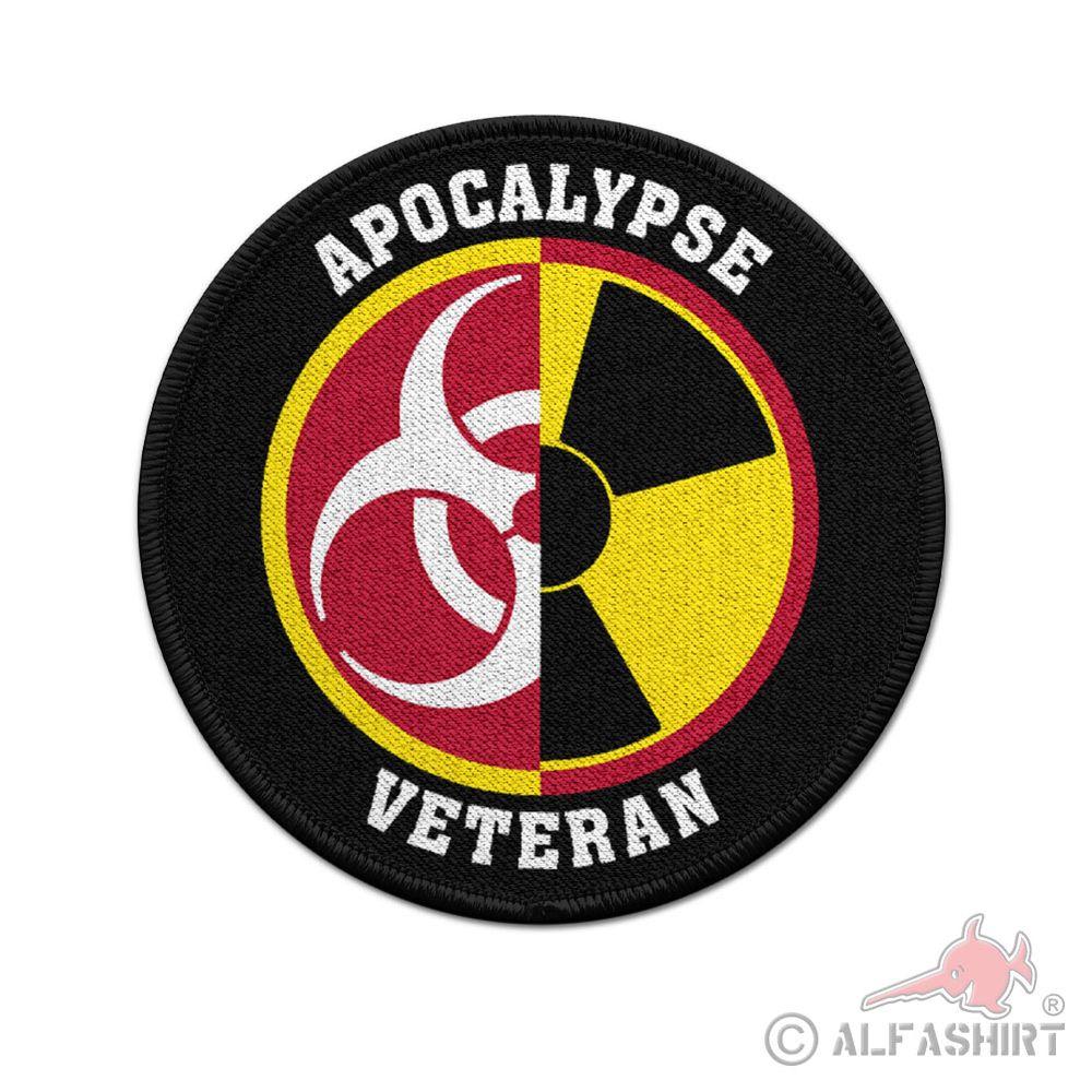 Patch Apocalypse Untergang Biohazzard Atomar Seuche Atom Bombe 9cm#38965