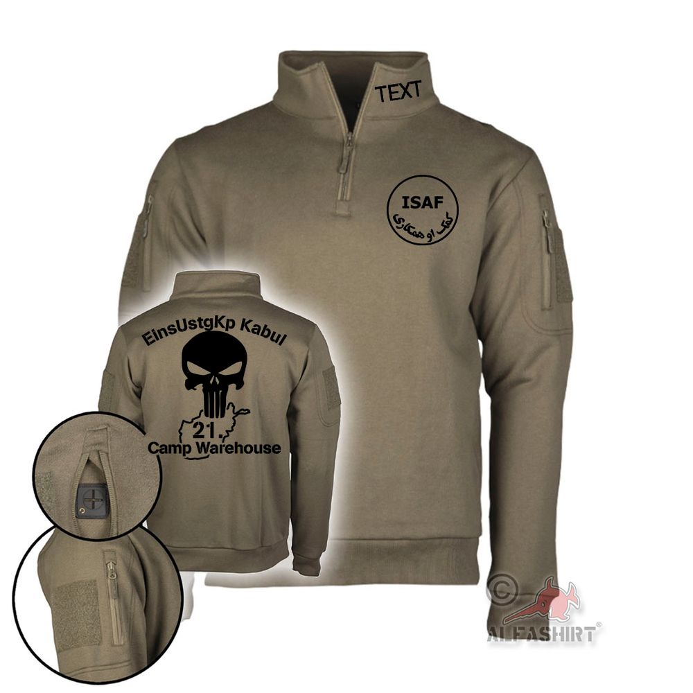 Tactical Sweatshirt EinsUstgKp 21 Kabul personalisiert Bundeswehr Einsatz #40060