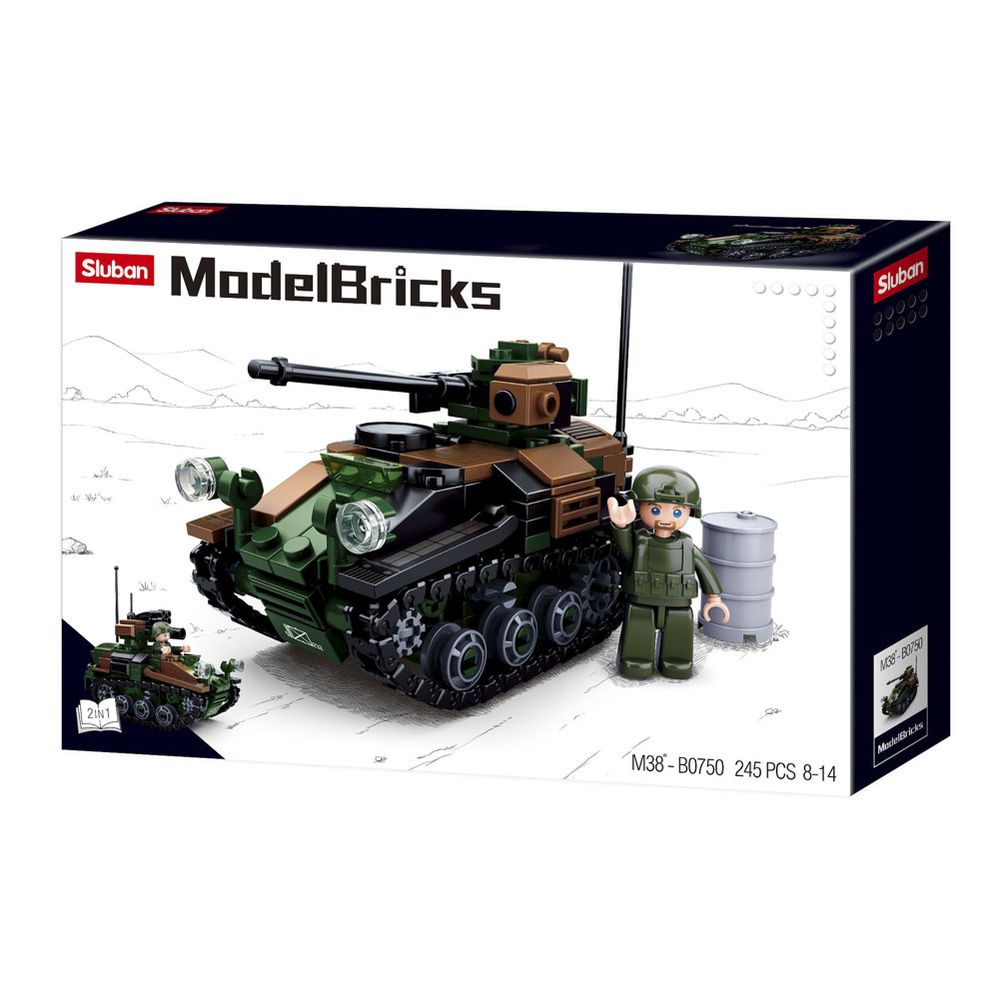 Männer Spielzeug Wiesel Panzer Bundeswehr Bausteine BW1 A1 20-mm Maschine #33456