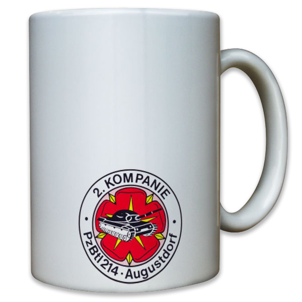 2. Kompanie PzBtl 214 Panzerbataillon Bataillon Augustdorf Abzeichen Tasse #8750