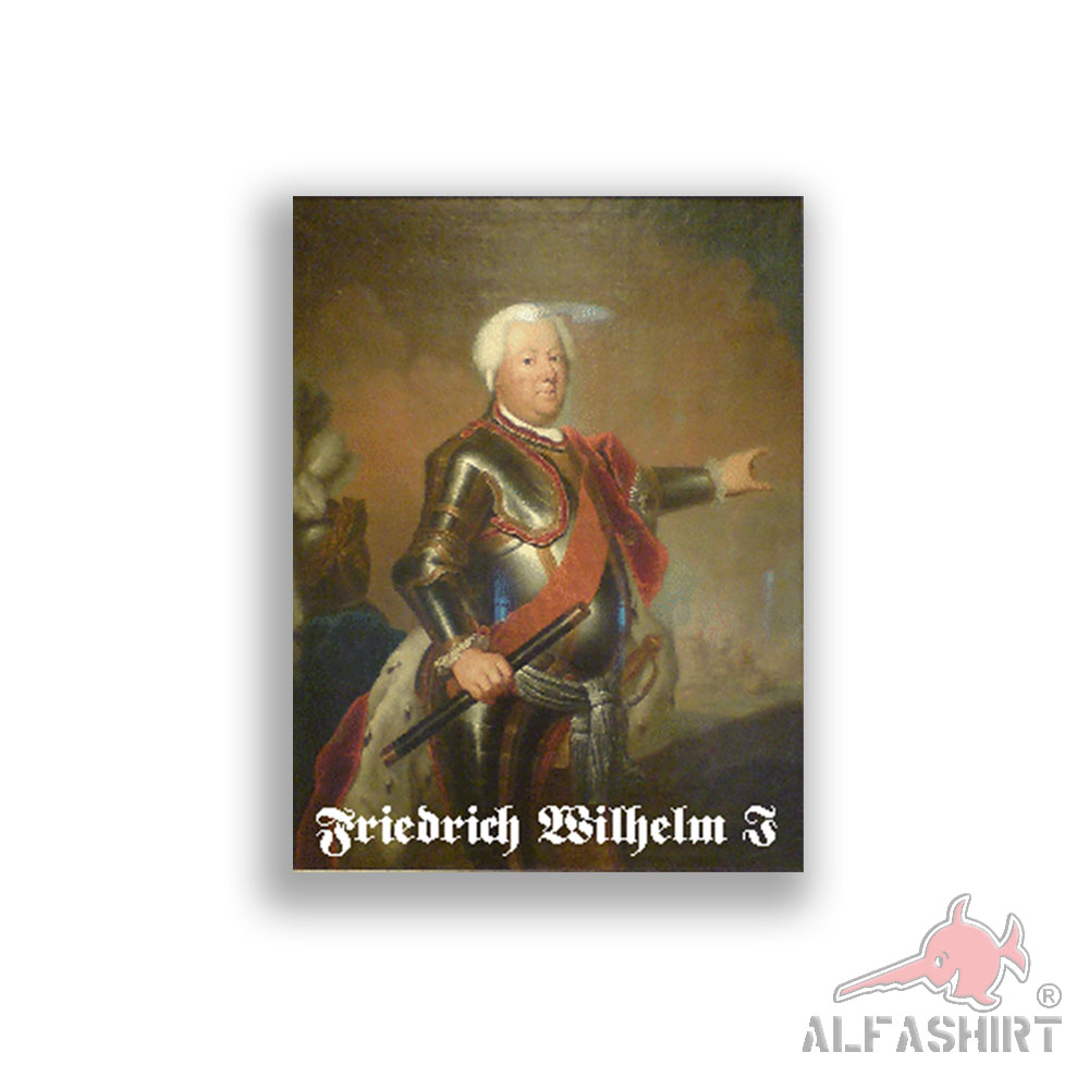Sticker Friedrich Wilhelm I Prussia House Hohenzollern 5x7cm A2420
