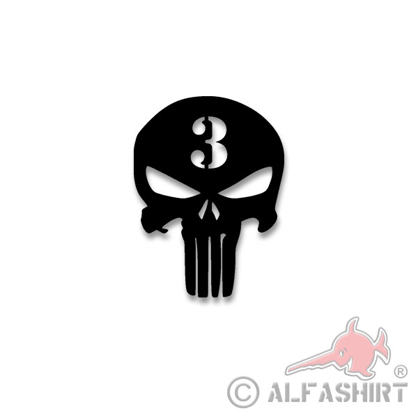 American Sniper Skull Navy Seals Team3 Sniper 10x7cm # A4453