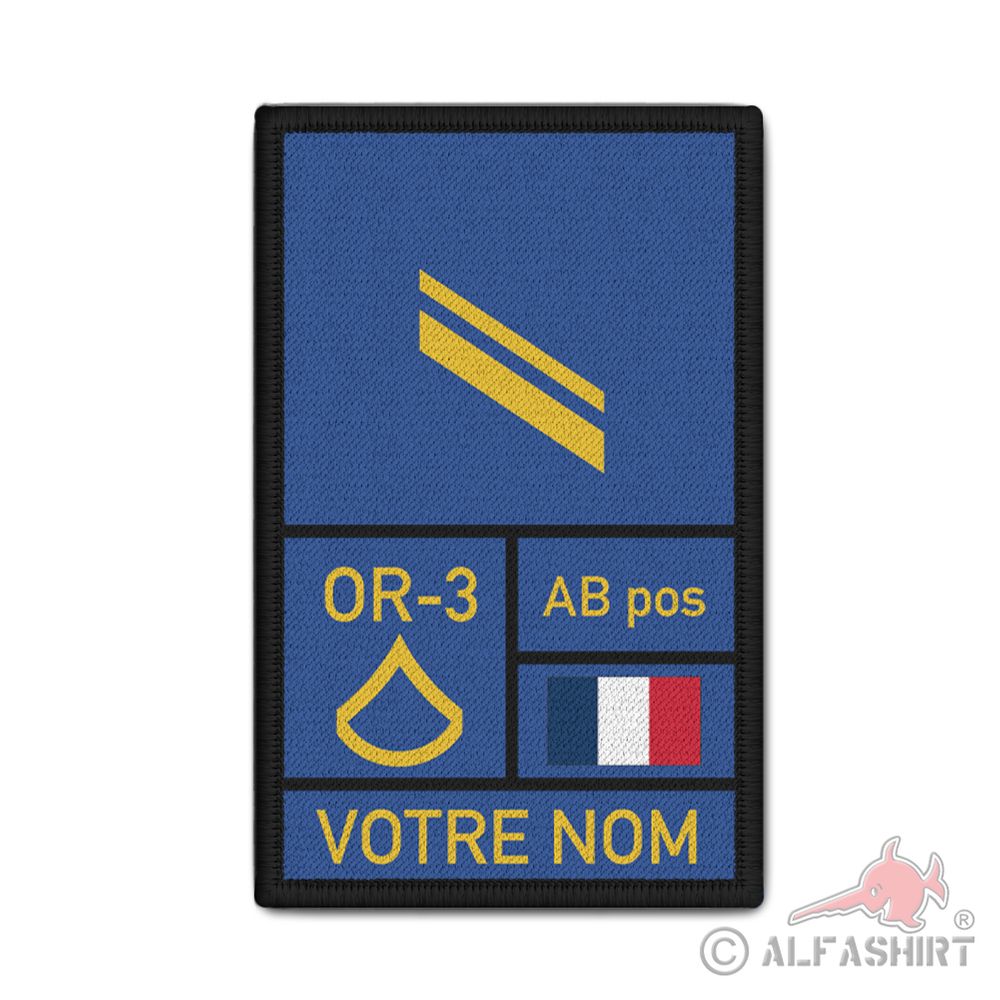 Ecusson personnalisable (veteran)