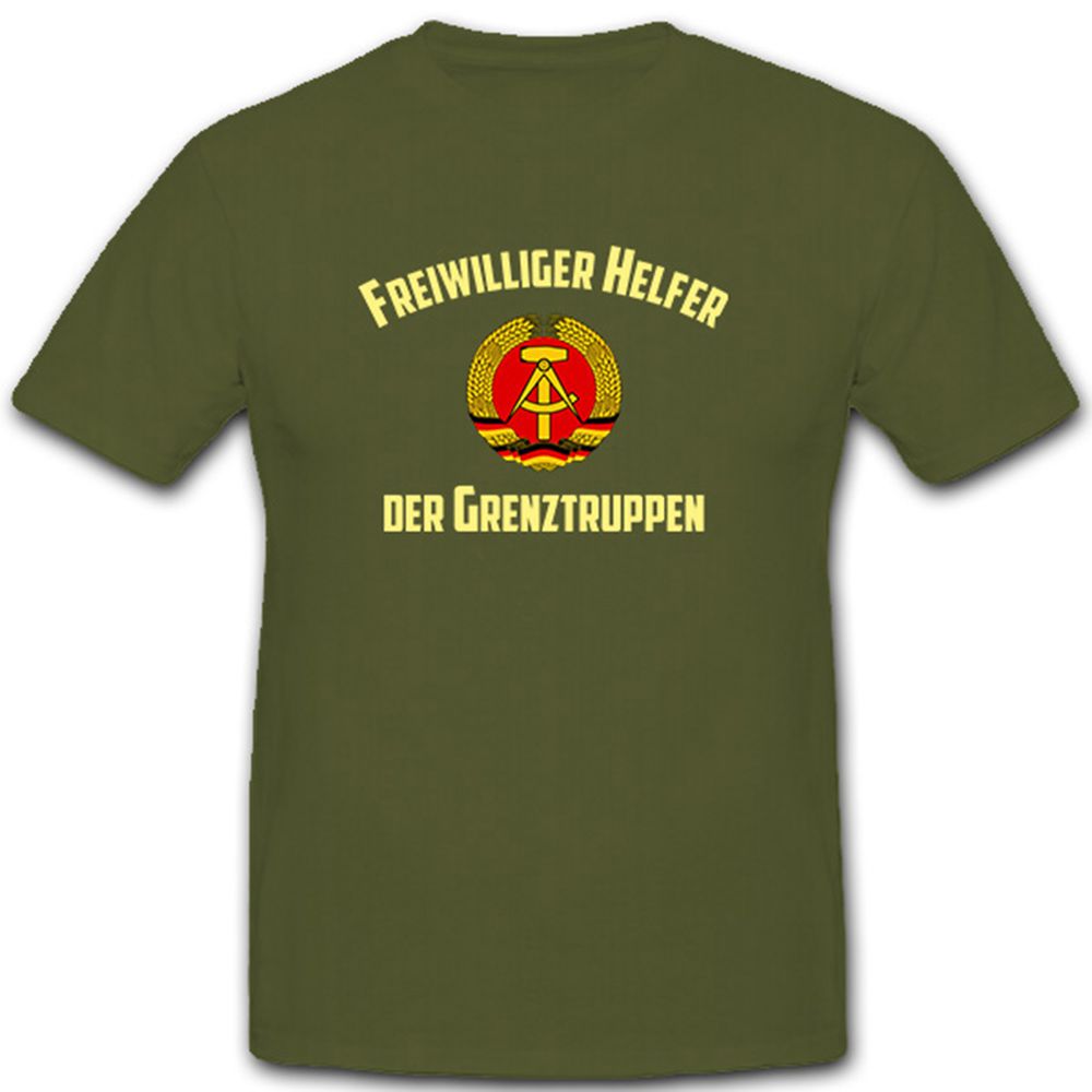 Freiwillige Helfer der Grenztruppen DDR Ministerium Wappen - T Shirt #8159