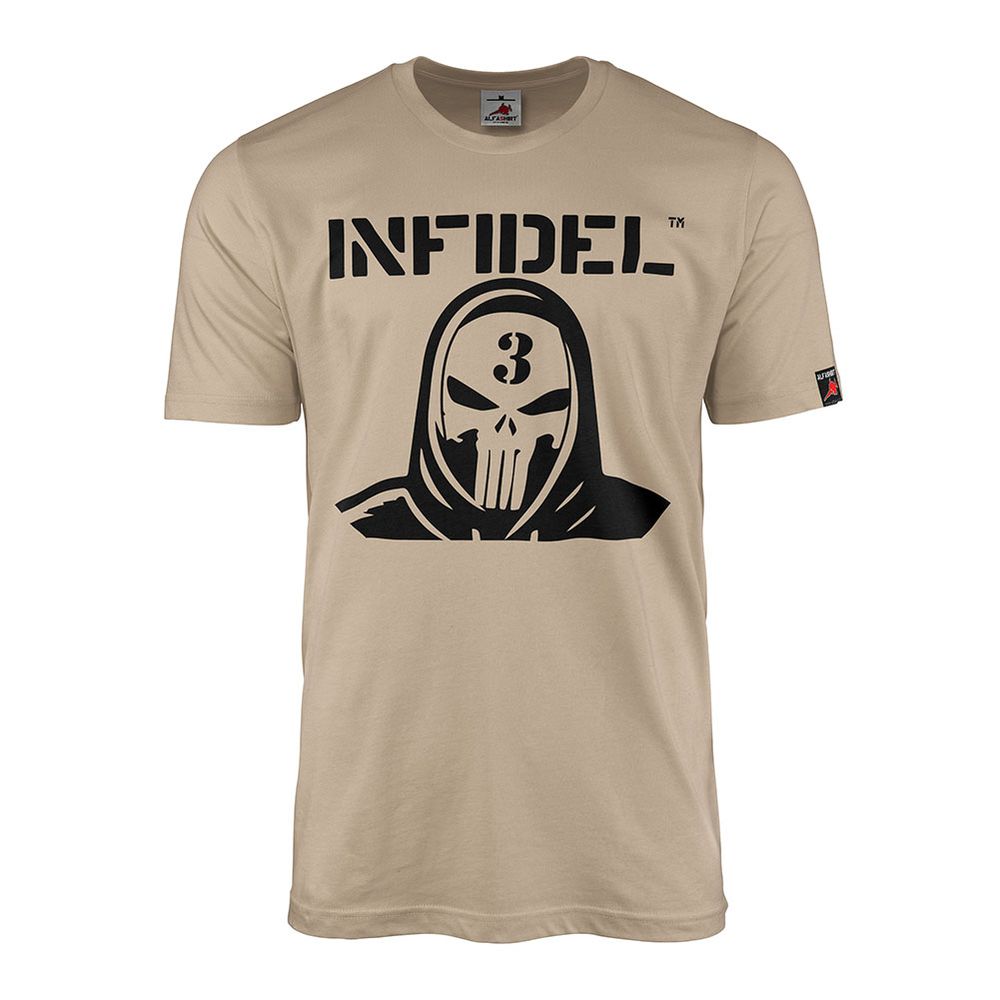 INFIDEL Skull Sniper Scharfschütze Soldat Einheit Bundeswehr BW T-Shirt#23938