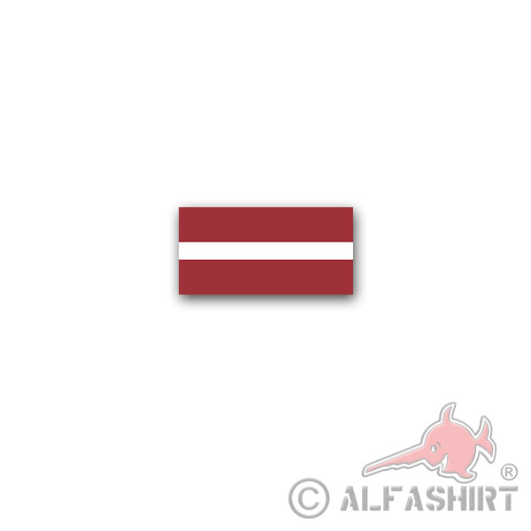 Aufkleber/Sticker Lettland Flagge Latvija Republika Riga Staat 7x3,5cm A2989