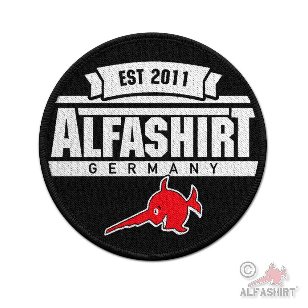 Patch 7.5cm Alfashirt Merch Est Since 2011 Logo Sport Vintage Style #45312