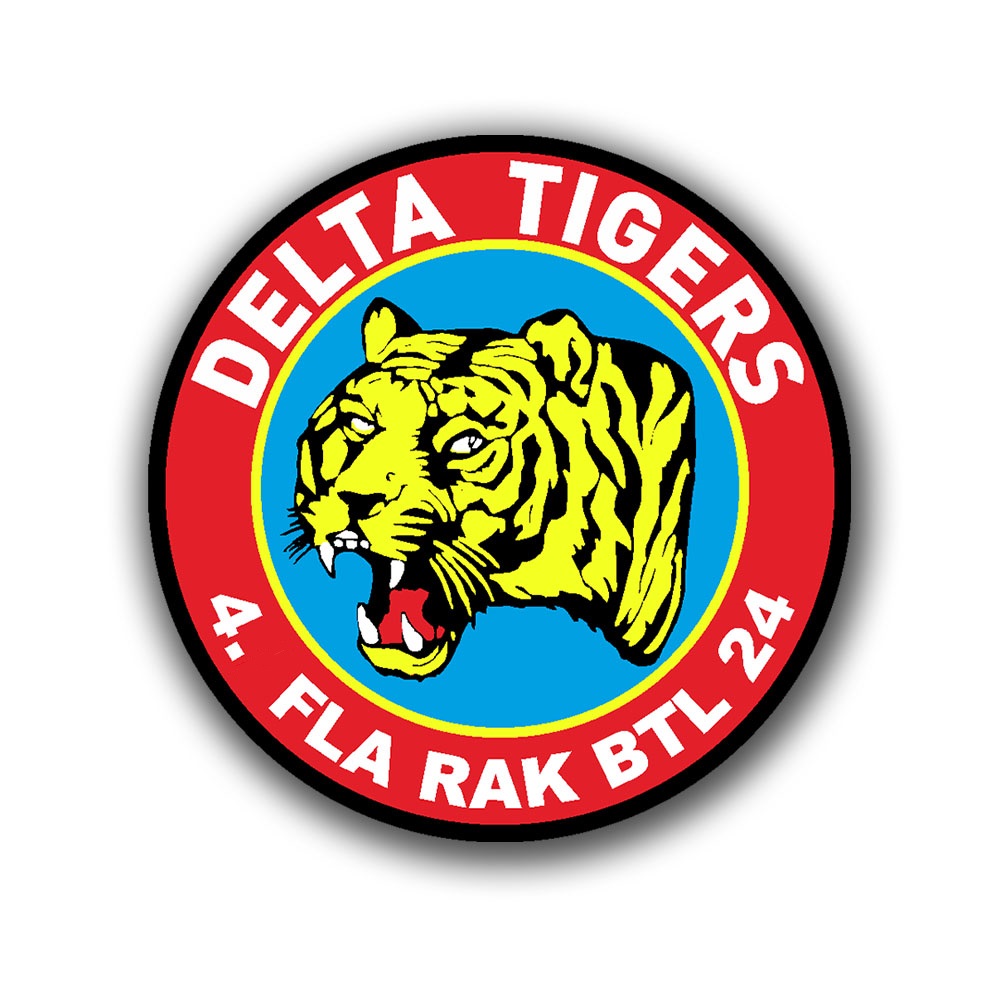 Sticker Delta Tigers 4. FlaRakBtl Anti-Aircraft Missile Battalion 24 #A6490