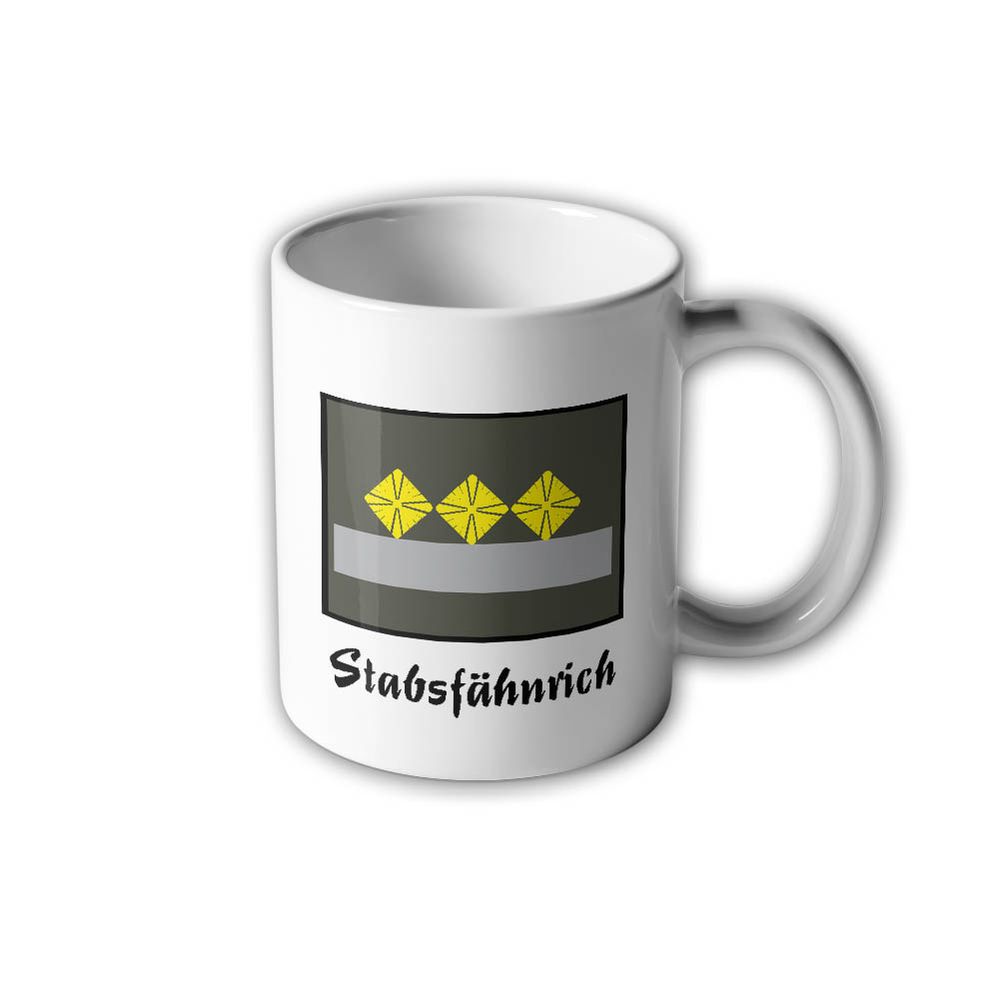 NVA UTV Stabsfähnrich Tasse Rang Dienstgrad DDR Ostdeutschland Militär  #30506