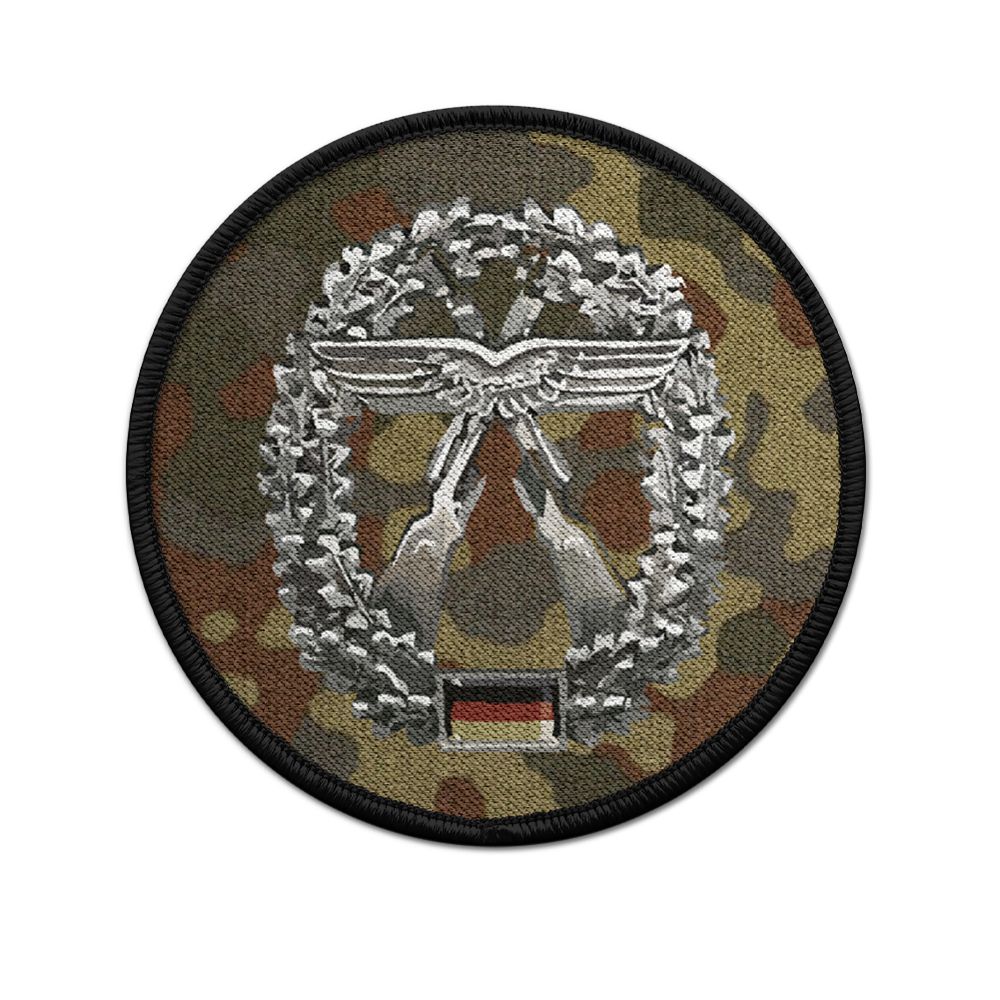 Patch BW Objektschutz der Luftwaffe OsL Barett Abzeichen Aufnäher Tarnung #20891